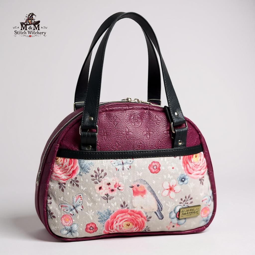 The Evie Everyday Bowler Bag (Birdie)
