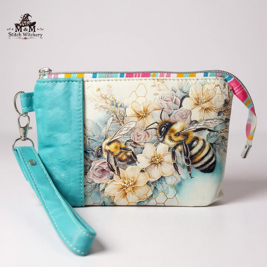 The Merriley Wristlet (Bee and Flower)