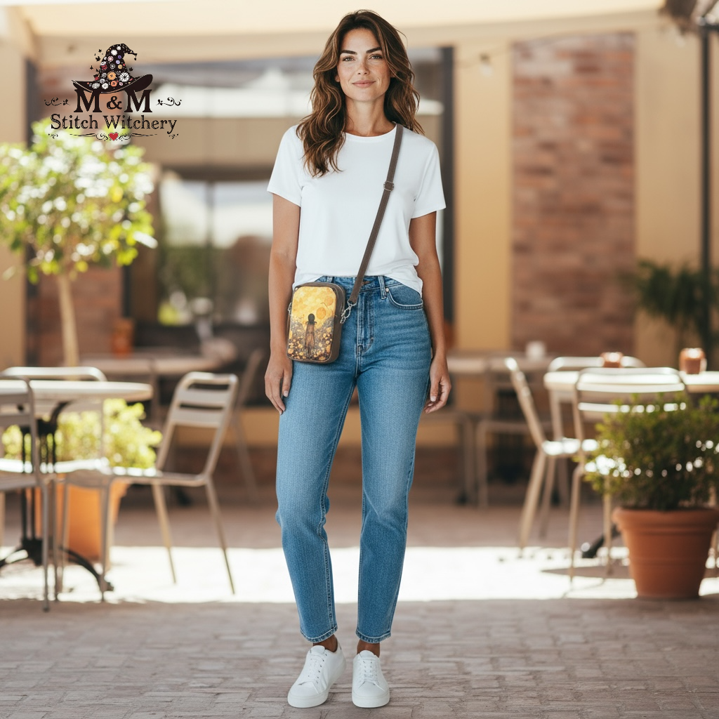 On the Go Mini Sling (Girl in Flowers)